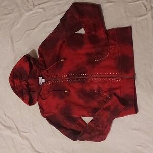 Pink Cattlelac "bling" zip up hoodie
